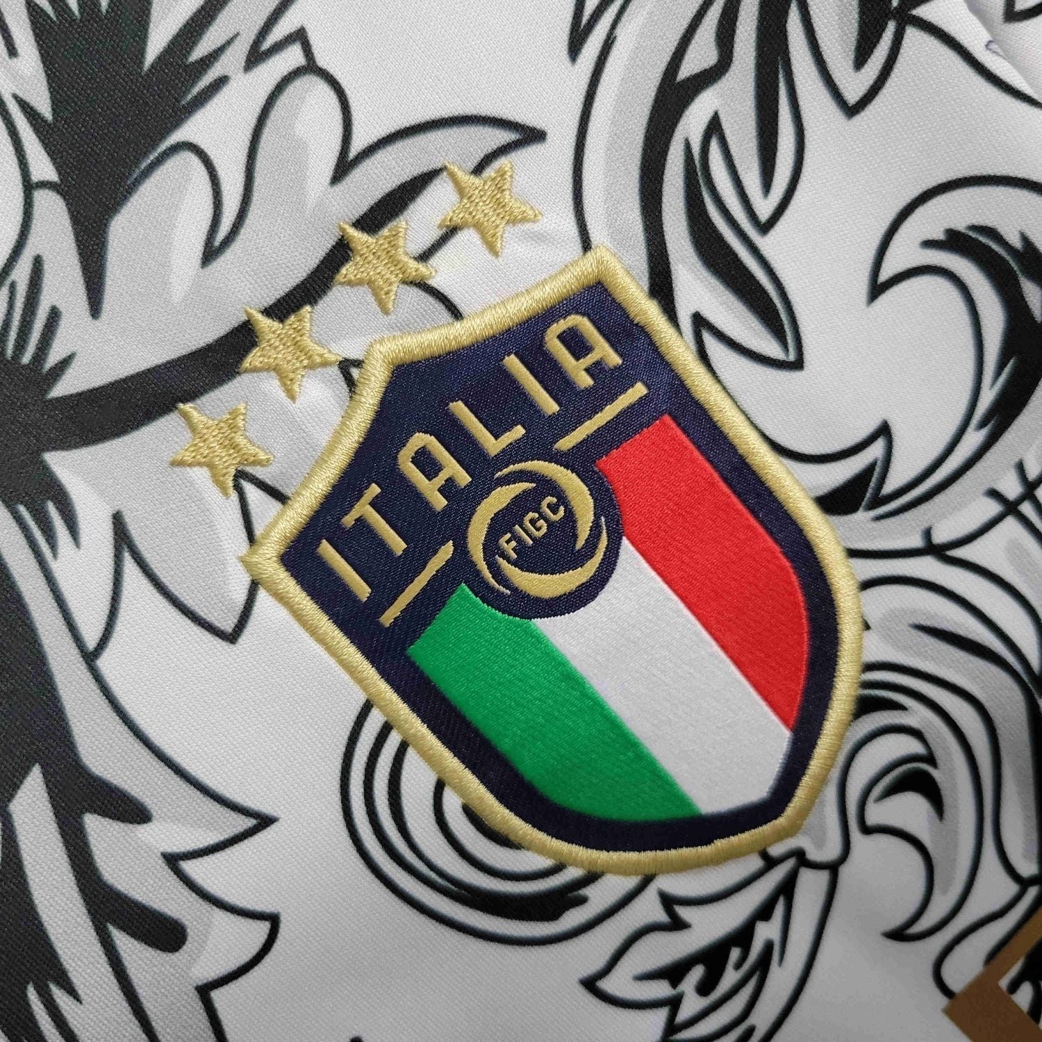 Italy "Versace" Premium White Kit from FootballPrestige.com - Premium Football Kits