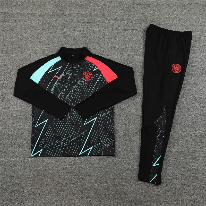 Manchester City "Lightning Sky" Premium Tracksuit from FootballPrestige.com - Premium Football Kits