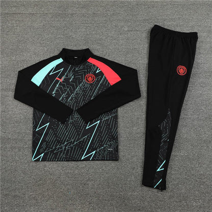Manchester City "Lightning Sky" Premium Tracksuit from FootballPrestige.com - Premium Football Kits