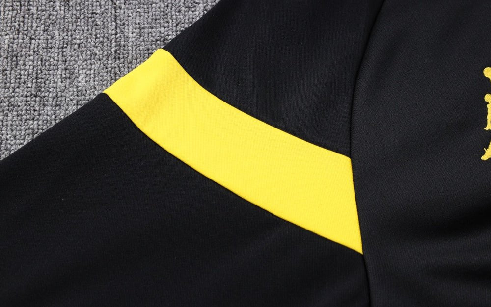 PSG Black and Yellow Premium Tracksuit from FootballPrestige.com - Premium Football Kits