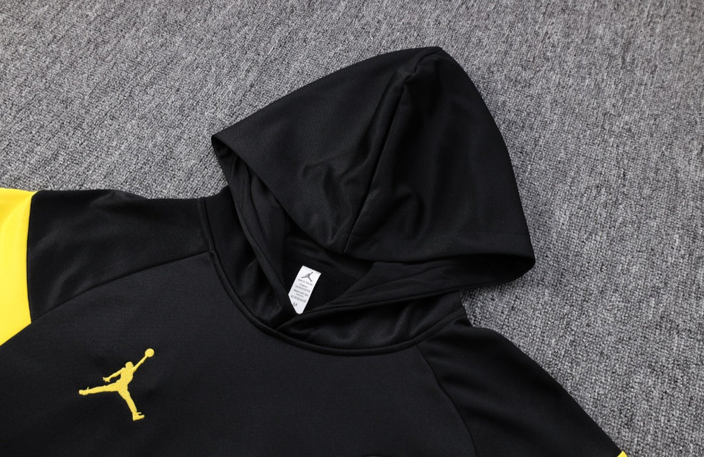 PSG Black and Yellow Premium Tracksuit from FootballPrestige.com - Premium Football Kits