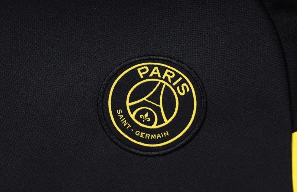 PSG Black and Yellow Premium Tracksuit from FootballPrestige.com - Premium Football Kits