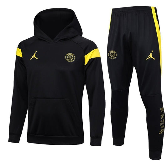 PSG Black and Yellow Premium Tracksuit from FootballPrestige.com - Premium Football Kits