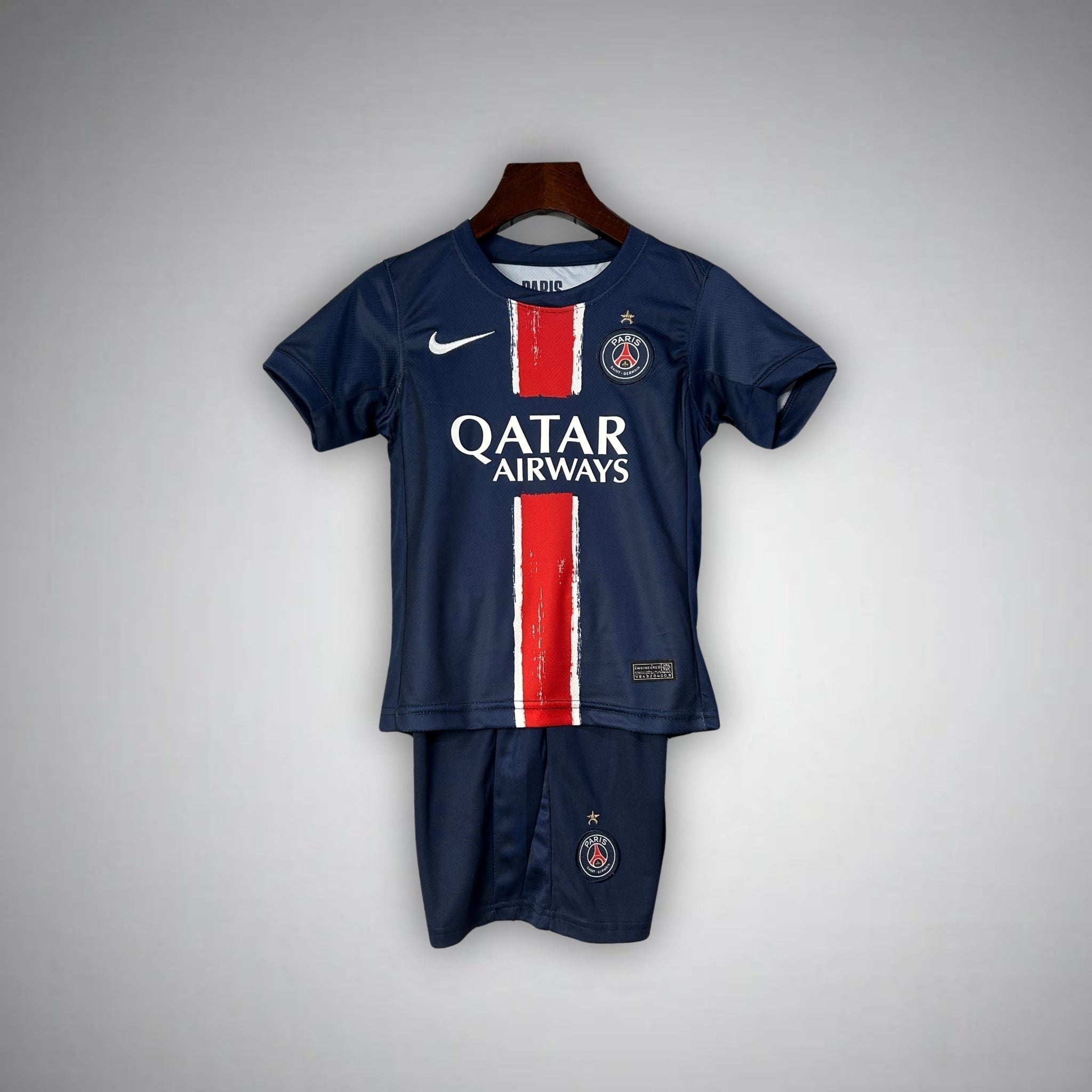 PSG "Champions 2025" Premium Kids Size Kit from FootballPrestige.com - Premium Football Kits