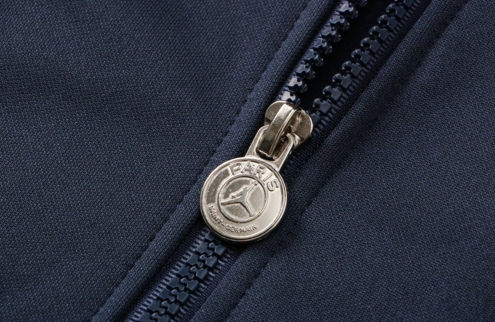 PSG Dark Blue and Red Premium Tracksuit from FootballPrestige.com - Premium Football Kits