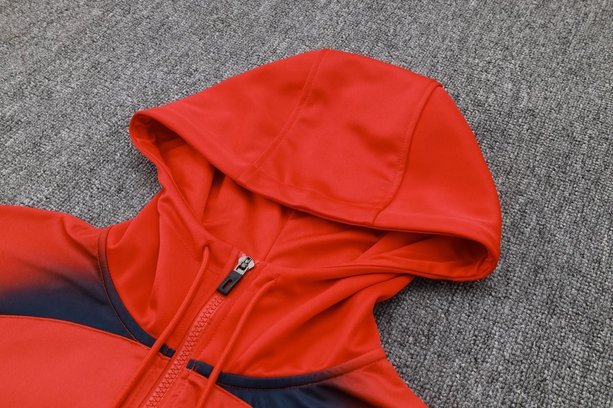 PSG Dark Blue and Red Tracksuit II from FootballPrestige.com - Premium Football Kits