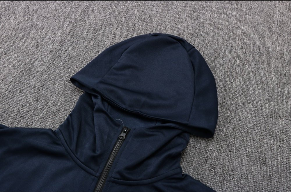 PSG Dark Blue Premium Tracksuit from FootballPrestige.com - Premium Football Kits