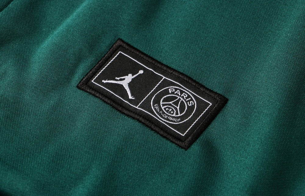 PSG Dark Green and White Premium Tracksuit from FootballPrestige.com - Premium Football Kits