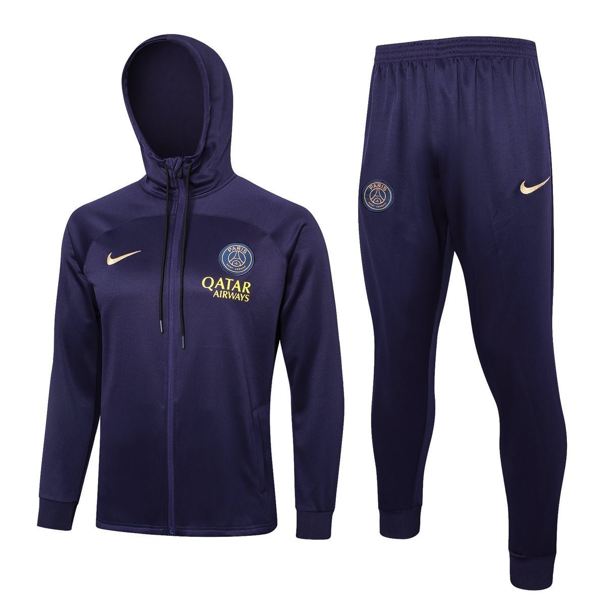PSG Dark Purple Premium Tracksuit from FootballPrestige.com - Premium Football Kits