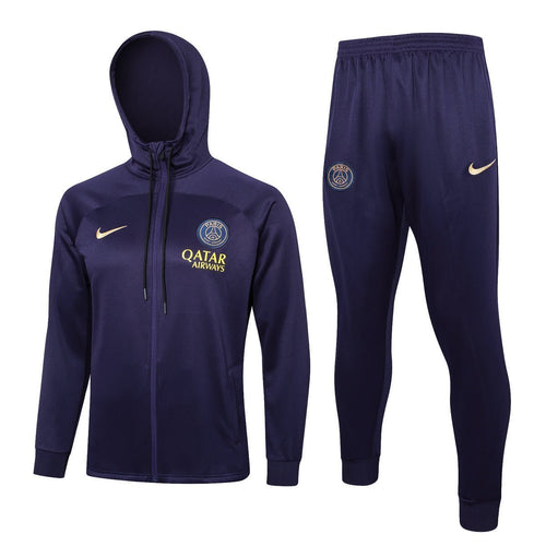 PSG Dark Purple Premium Tracksuit from FootballPrestige.com - Premium Football Kits