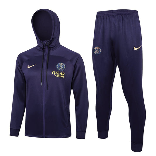 PSG Dark Purple Premium Tracksuit from FootballPrestige.com - Premium Football Kits