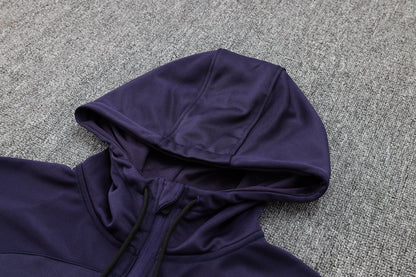 PSG Dark Purple Premium Tracksuit from FootballPrestige.com - Premium Football Kits
