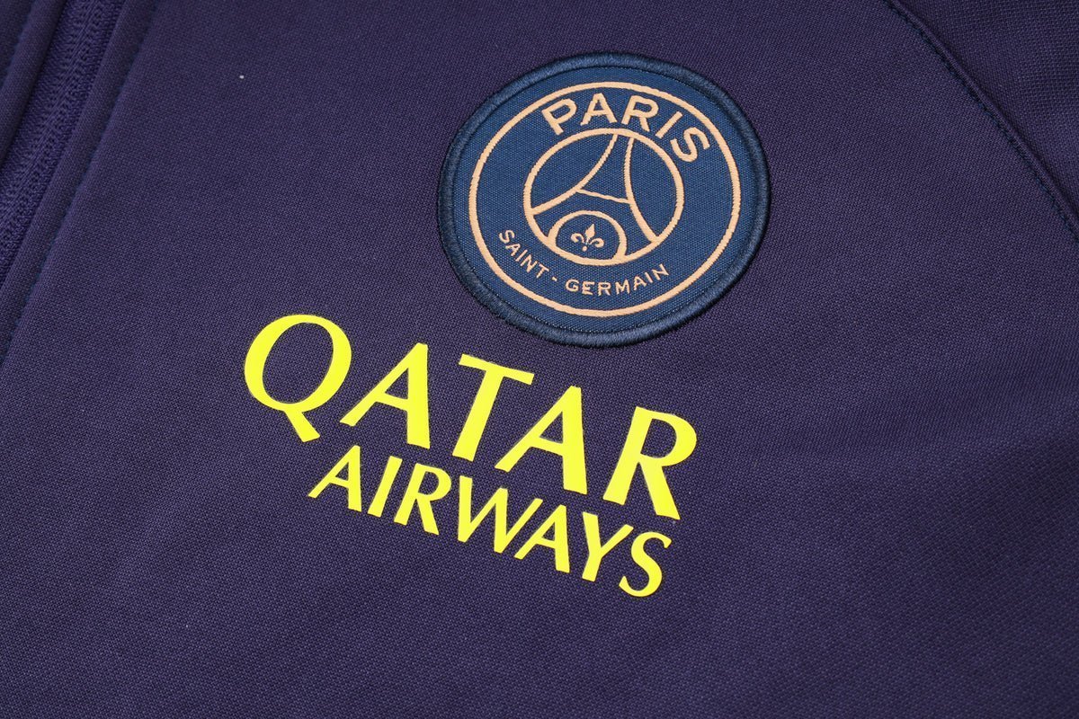 PSG Dark Purple Premium Tracksuit from FootballPrestige.com - Premium Football Kits