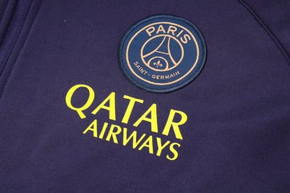 PSG Dark Purple Premium Tracksuit from FootballPrestige.com - Premium Football Kits