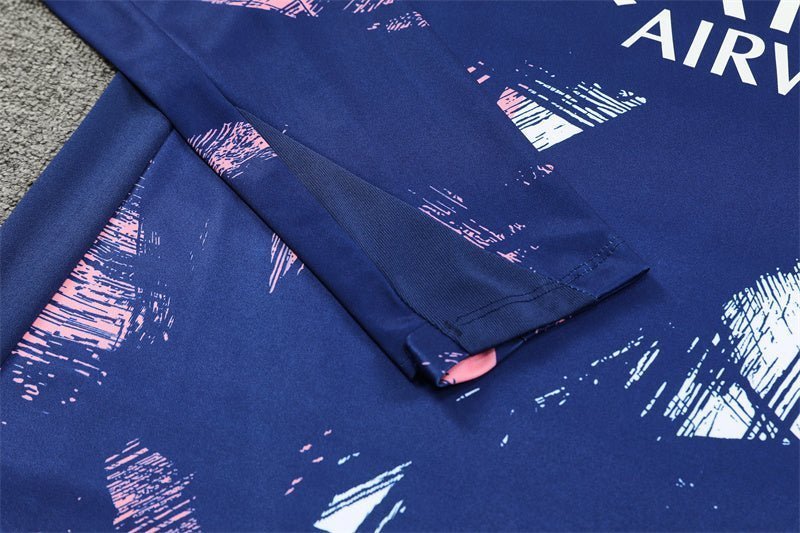 PSG "Parisian Frost" Blue Premium Tracksuit from FootballPrestige.com - Premium Football Kits