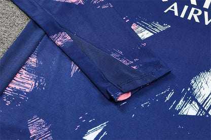 PSG "Parisian Frost" Blue Premium Tracksuit from FootballPrestige.com - Premium Football Kits
