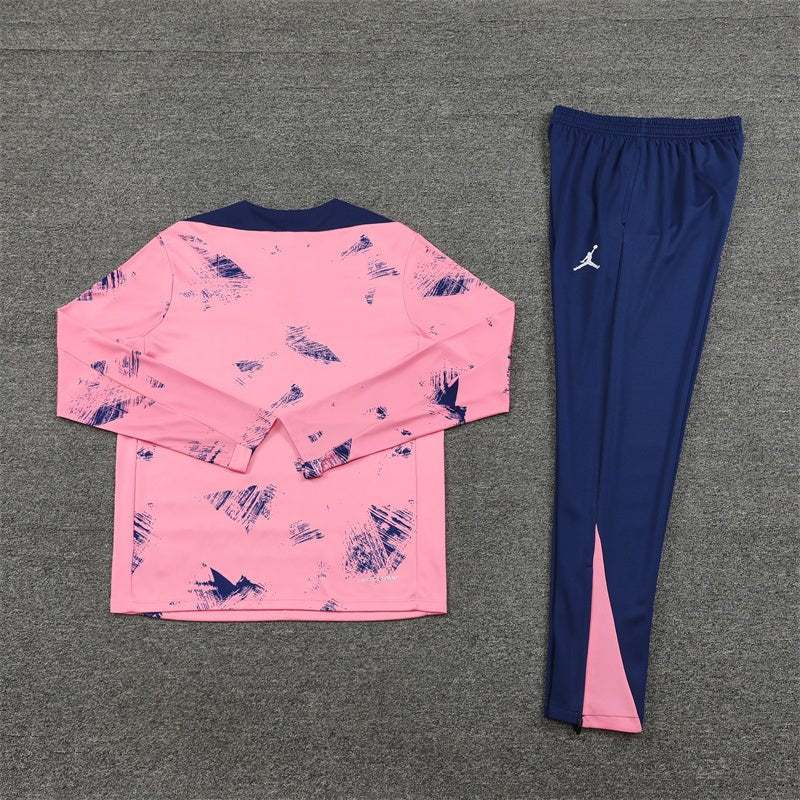 PSG "Parisian Frost" Pink Premium Tracksuit from FootballPrestige.com - Premium Football Kits