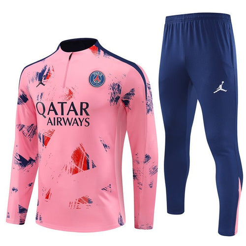 PSG "Parisian Frost" Pink Premium Tracksuit from FootballPrestige.com - Premium Football Kits