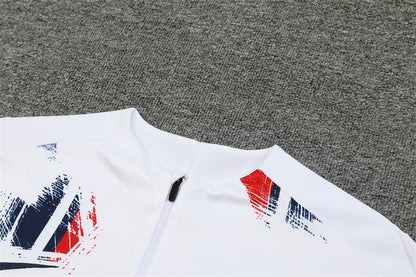 PSG "Parisian Frost" White Premium Tracksuit from FootballPrestige.com - Premium Football Kits