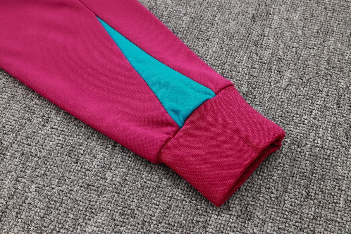 PSG Pink and Black Premium Tracksuit from FootballPrestige.com - Premium Football Kits