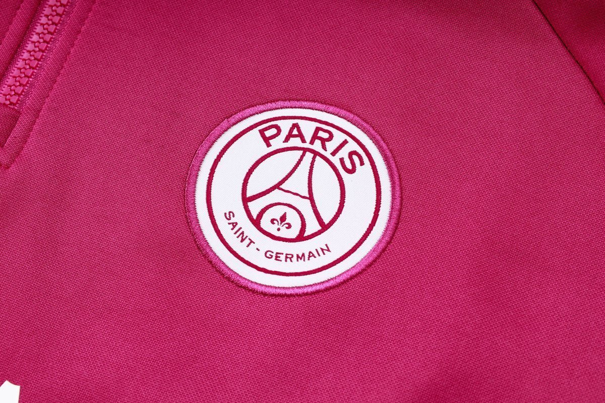 PSG Pink and Black Premium Tracksuit from FootballPrestige.com - Premium Football Kits