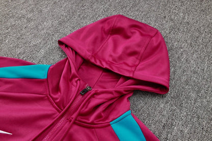 PSG Pink and Black Premium Tracksuit from FootballPrestige.com - Premium Football Kits