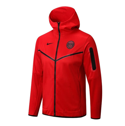 PSG Red Premium Tracksuit from FootballPrestige.com - Premium Football Kits