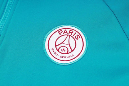 PSG Turqoise and Black Premium Tracksuit from FootballPrestige.com - Premium Football Kits