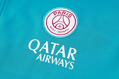 PSG Turquoise and Pink Premium Tracksuit from FootballPrestige.com - Premium Football Kits