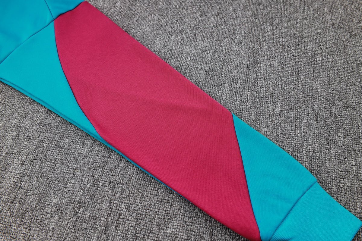 PSG Turquoise and Pink Premium Tracksuit from FootballPrestige.com - Premium Football Kits