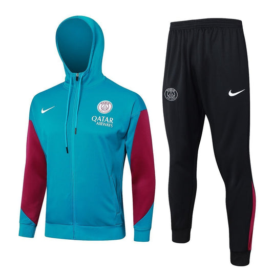 PSG Turquoise and Pink Premium Tracksuit from FootballPrestige.com - Premium Football Kits