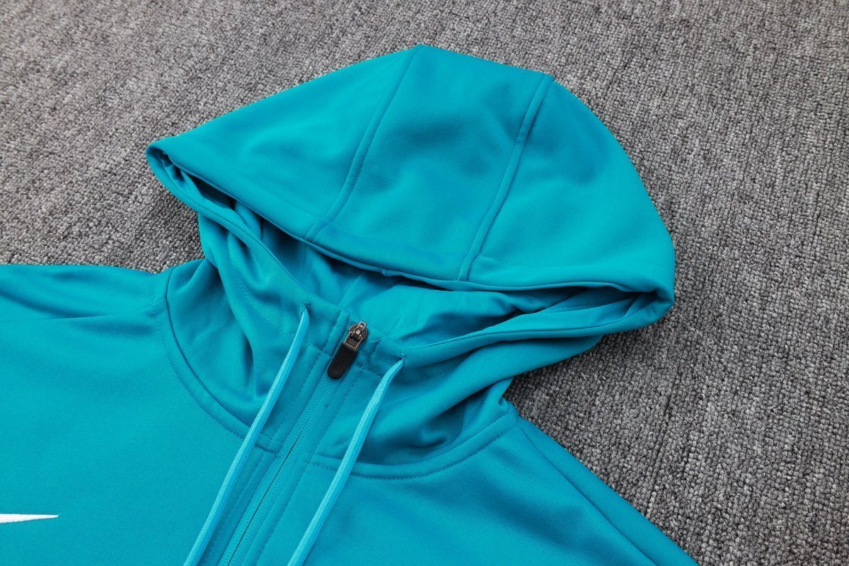 PSG Turquoise and Pink Premium Tracksuit from FootballPrestige.com - Premium Football Kits