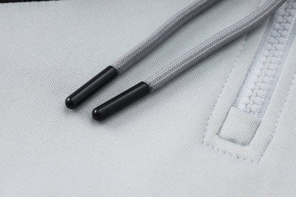 PSG White and Blue Premium Tracksuit from FootballPrestige.com - Premium Football Kits