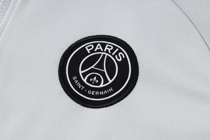 PSG White and Blue Premium Tracksuit from FootballPrestige.com - Premium Football Kits