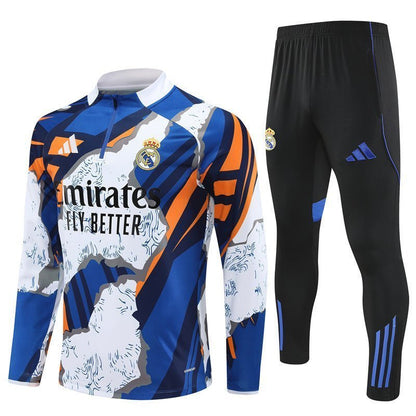 Real Madrid "Azul Reactor" Premium Tracksuit from FootballPrestige.com - Premium Football Kits