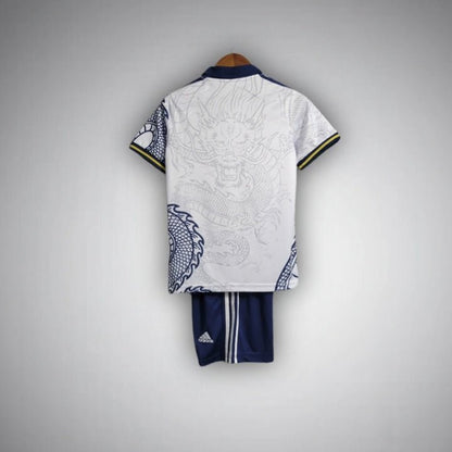 Real Madrid Dragon Blanco Premium Kids Size Kit from FootballPrestige.com - Premium Football Kits