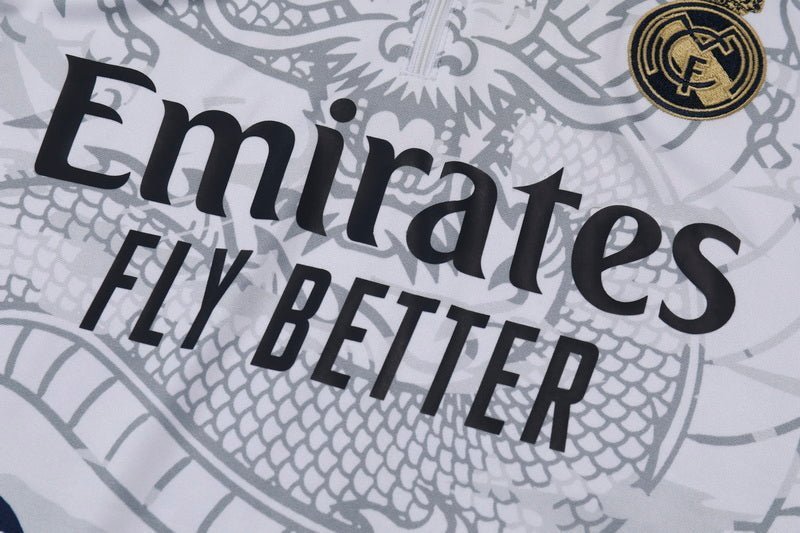 Real Madrid "Dragón Blanco" Premium Tracksuit from FootballPrestige.com - Premium Football Kits