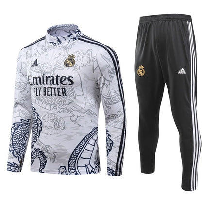 Real Madrid "Dragón Blanco" Premium Tracksuit from FootballPrestige.com - Premium Football Kits