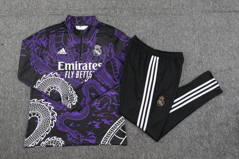 Real Madrid "Dragon Morado" Premium Tracksuit from FootballPrestige.com - Premium Football Kits