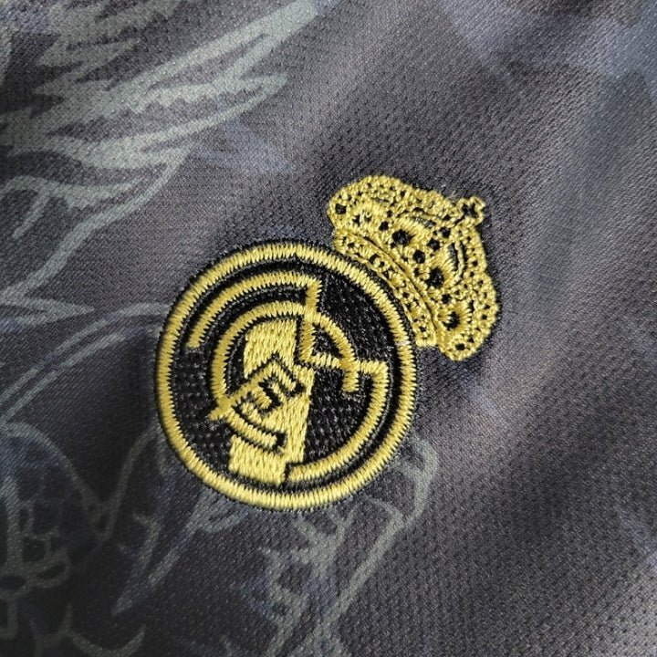 Real Madrid "Dragon Negro" Premium Kids Size Kit from FootballPrestige.com - Premium Football Kits