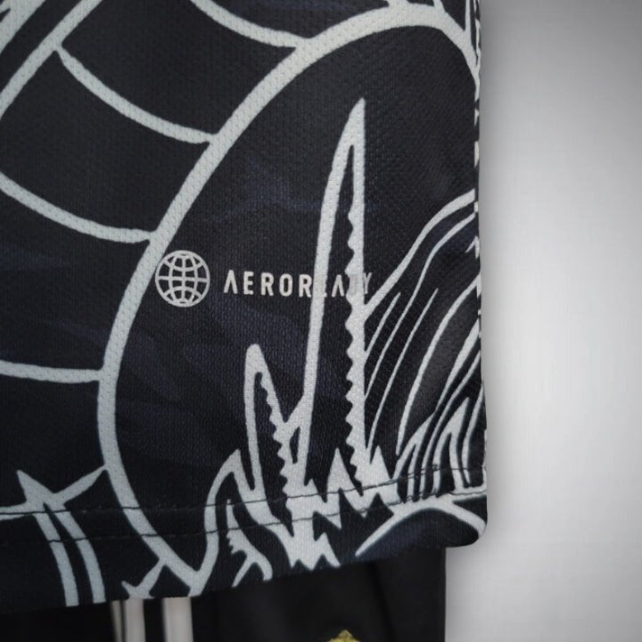 Real Madrid "Dragon Negro" Premium Kids Size Kit from FootballPrestige.com - Premium Football Kits