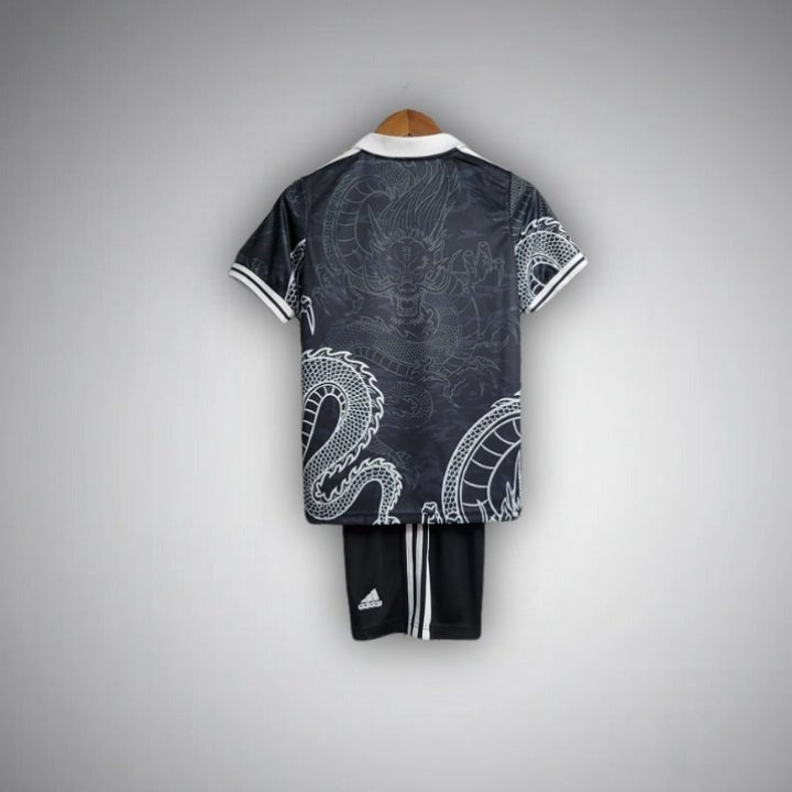 Real Madrid "Dragon Negro" Premium Kids Size Kit from FootballPrestige.com - Premium Football Kits