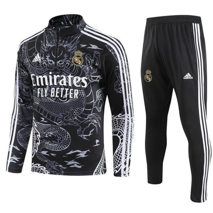 Real Madrid "Dragón Negro" Premium Tracksuit from FootballPrestige.com - Premium Football Kits