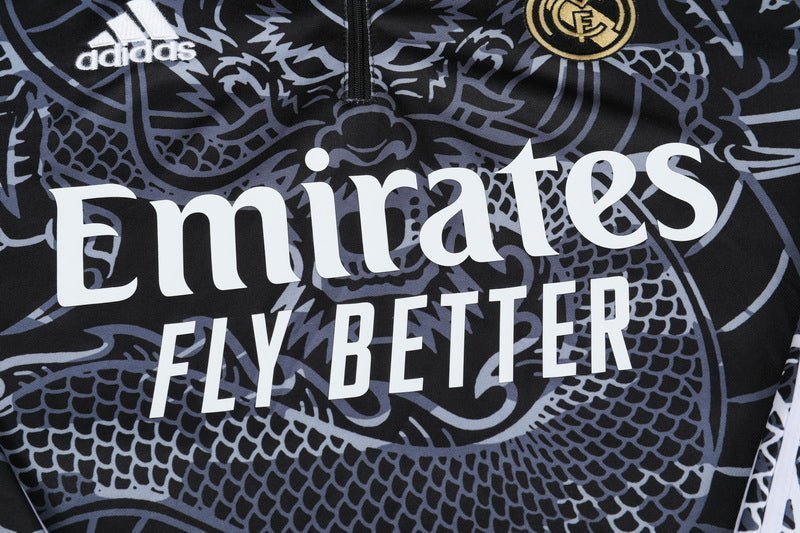 Real Madrid "Dragón Negro" Premium Tracksuit from FootballPrestige.com - Premium Football Kits