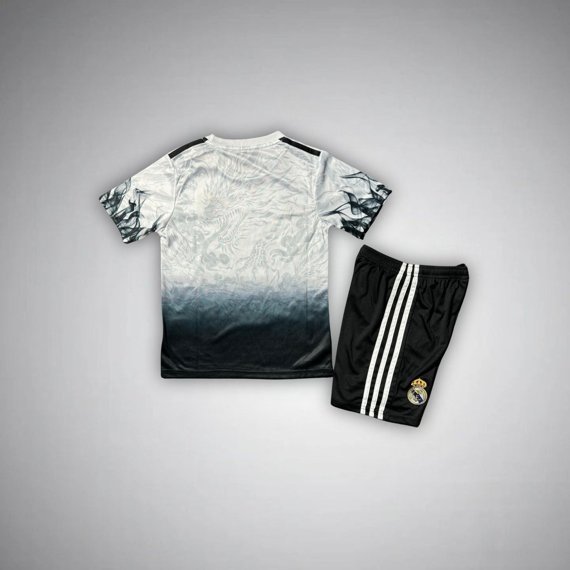 Real Madrid "Emerald Flame" Premium Kids Size Kit from FootballPrestige.com - Premium Football Kits