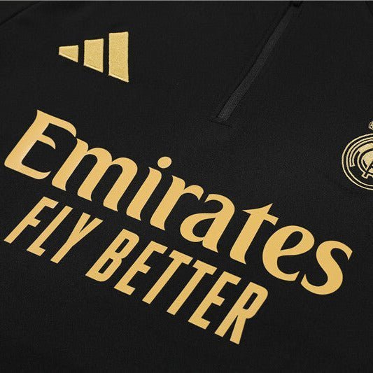Real Madrid "Golden Era" Premium Kids Size Tracksuit from FootballPrestige.com - Premium Football Kits