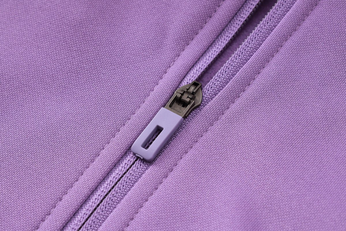 Real Madrid Purple and White Premium Tracksuit from FootballPrestige.com - Premium Football Kits