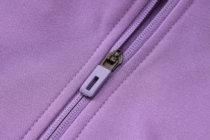 Real Madrid Purple and White Premium Tracksuit from FootballPrestige.com - Premium Football Kits