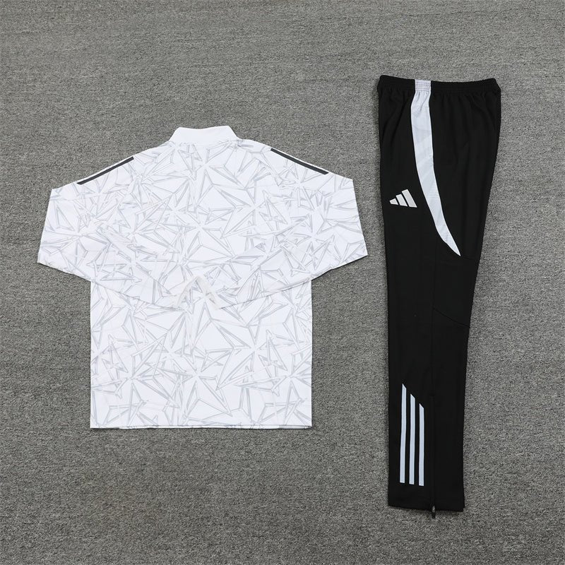 Real Madrid "White Armor" Premium Kids Size Tracksuit from FootballPrestige.com - Premium Football Kits