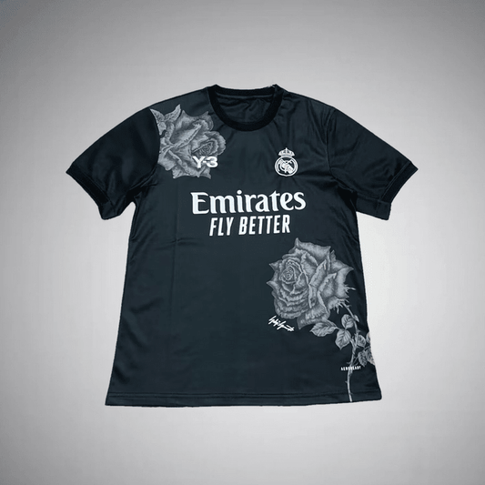 Real Madrid x Y3 4th Black Kit from FootballPrestige.com - Premium Football Kits